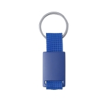 Sleutelhanger met polyester lint graveren Color Match kleur blauw