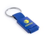 Sleutelhanger met polyester lint graveren Color Match kleur blauw derde weergave