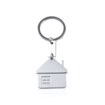 Metalen sleutelhanger graveren met logo Small House kleur zilver