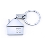 Metalen sleutelhanger graveren met logo Small House kleur zilver tweede weergave