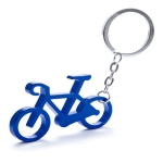 Sleutelhanger graveren goedkoop in fietsvorm Bicycle kleur blauw