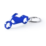 Sleutelhanger opener in de vorm van motor Motorbike kleur blauw vierde weergave