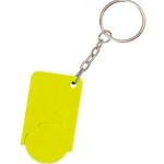 Sleutelhanger met gekleurde munt bedrukken Monocolor kleur geel