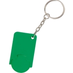 Sleutelhanger met gekleurde munt bedrukken Monocolor kleur groen