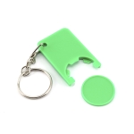 Sleutelhanger met gekleurde munt bedrukken Monocolor kleur groen derde weergave