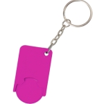 Sleutelhanger met gekleurde munt bedrukken Monocolor kleur fuchsia