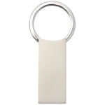 Metalen sleutelhanger bedrukken Classic Rectangle kleur zilver weergave achterkant