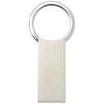 Metalen sleutelhanger bedrukken Classic Rectangle kleur zilver weergave voorkant