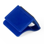 Webcam cover met logo met schermreiniger Clip kleur blauw