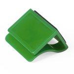 Webcam cover met logo met schermreiniger Clip kleur groen