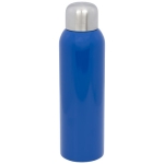 Roestvrijstalen bidon met logo met schroefdop 820ml Office kleur blauw