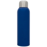 Roestvrijstalen bidon met logo met schroefdop 820ml Office kleur blauw tweede weergave voorkant