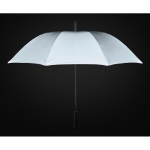 Reflecterende polyester stormparaplu bedrukken Ø103 Bright Night kleur mat zilver foto bekijken tweede weergave