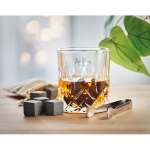 Set met 2 aanpasbare luxe whiskyglazen in hoes Deluxe kleur hout sfeervolle hoofdweergave