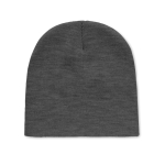 Elastische unisex beanie bedrukken met logo RPET Sweden kleur donkergrijs