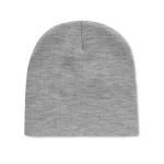 Elastische unisex beanie bedrukken met logo RPET Sweden kleur wit/grijs