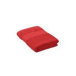 Kleine ecologische katoenen badhanddoek laten bedrukken Cotton Small kleur rood