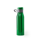 Glanzende metalen fles met logo en grote capaciteit 700 ml Loop XL kleur groen  negende weergave