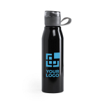 Glanzende metalen fles met logo en grote capaciteit 700 ml Loop XL met jouw bedrukking