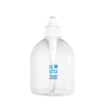 Grote hervulbare fles met transparante dispenser 500ml met afdrukgebied