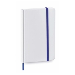 Witte kartonnen notitieboek bedrukken met logo A6 Custom kleur blauw  negende weergave