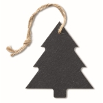 Kerstboom hanger met logo Xmas Tree kleur zwart