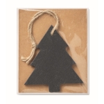 Kerstboom hanger met logo Xmas Tree kleur zwart derde weergave