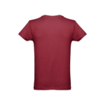 T-shirts laten bedrukken van gekaard katoen 150 g/m2 THC Luanda kleur bordeaux tweede weergave