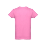 T-shirts laten bedrukken van gekaard katoen 150 g/m2 THC Luanda kleur roze tweede weergave