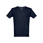 Unisex katoenen t-shirts met logo 150 g/m2 THC Athens kleur marineblauw eerste weergave