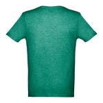 Unisex katoenen t-shirts met logo 150 g/m2 THC Athens kleur gemarmerd groen