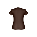 Goedkope katoenen dames t-shirts 150 g/m2 THC Sofia kleur bruin tweede weergave