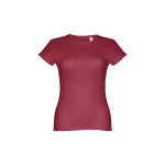 Goedkope katoenen dames t-shirts 150 g/m2 THC Sofia kleur bordeaux eerste weergave