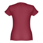 Goedkope katoenen dames t-shirts 150 g/m2 THC Sofia kleur bordeaux