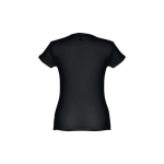 Goedkope katoenen dames t-shirts 150 g/m2 THC Sofia kleur zwart tweede weergave