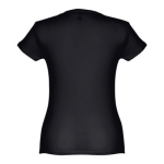 Goedkope katoenen dames t-shirts 150 g/m2 THC Sofia kleur zwart