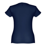 Goedkope katoenen dames t-shirts 150 g/m2 THC Sofia kleur blauw