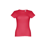 Goedkope katoenen dames t-shirts 150 g/m2 THC Sofia kleur rood eerste weergave