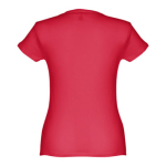 Goedkope katoenen dames t-shirts 150 g/m2 THC Sofia kleur rood