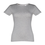 Goedkope katoenen dames t-shirts 150 g/m2 THC Sofia kleur grijs