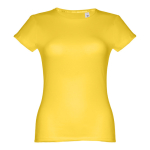 Goedkope katoenen dames t-shirts 150 g/m2 THC Sofia kleur geel