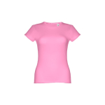 Goedkope katoenen dames t-shirts 150 g/m2 THC Sofia kleur roze eerste weergave