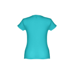 Goedkope katoenen dames t-shirts 150 g/m2 THC Sofia kleur turkoois tweede weergave