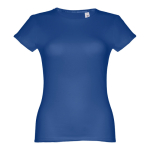 Goedkope katoenen dames t-shirts 150 g/m2 THC Sofia kleur koningsblauw