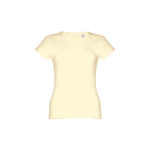 Goedkope katoenen dames t-shirts 150 g/m2 THC Sofia kleur ivoor eerste weergave