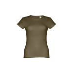 Goedkope katoenen dames t-shirts 150 g/m2 THC Sofia kleur donkergroen eerste weergave