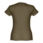 Goedkope katoenen dames t-shirts 150 g/m2 THC Sofia kleur donkergroen