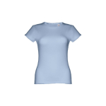 Goedkope katoenen dames t-shirts 150 g/m2 THC Sofia kleur lichtblauw eerste weergave