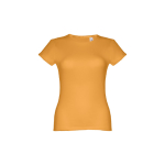 Goedkope katoenen dames t-shirts 150 g/m2 THC Sofia kleur donkergeel eerste weergave