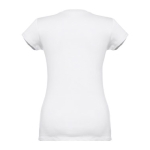 Getailleerde dames t-shirt met v-hals en katoen 150 g/m2 THC Athens kleur wit